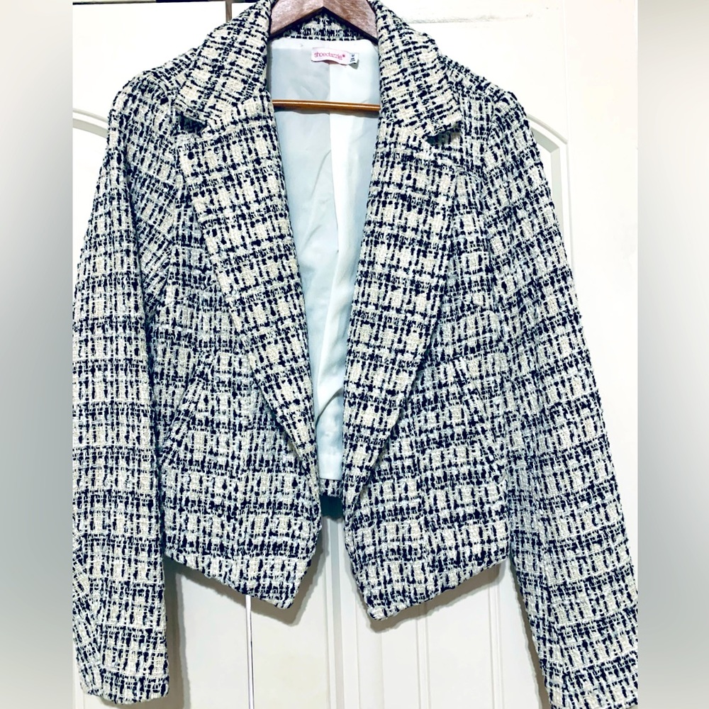 ShoeDazzle tweed blazer women’s size M never worn